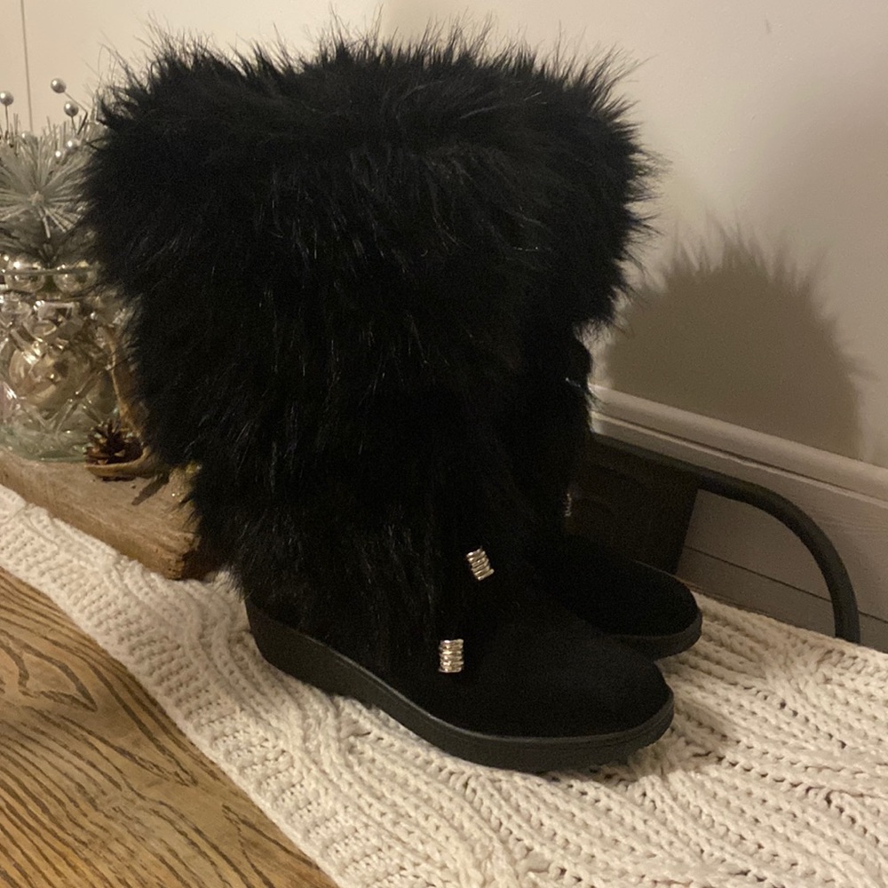 Oscar Sport Shaggy Faux Fur Snow Boots